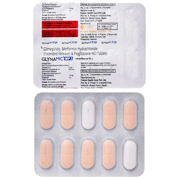 Glynamic MP 2mg/500mg/15mg Tablet